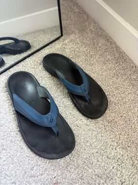 Olukai Ohana Womans Thong Blue Sandal